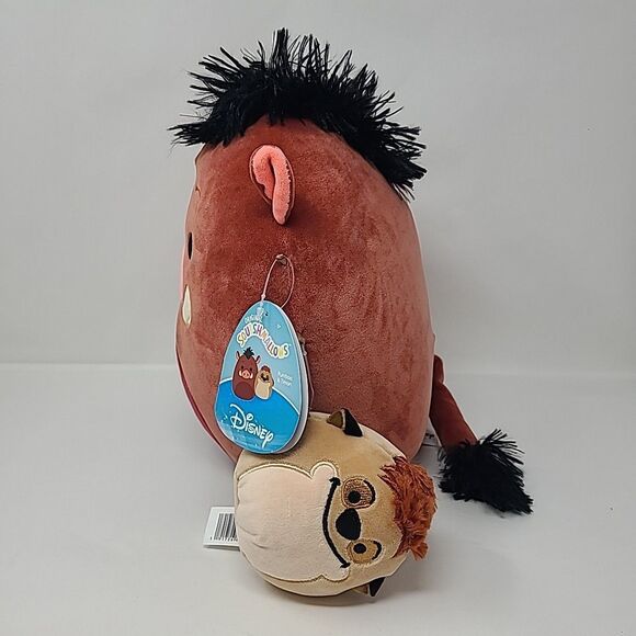 Squishmallows Disney Pumba and Timon  Combo The Lion King Brown - Picture 4 of 4